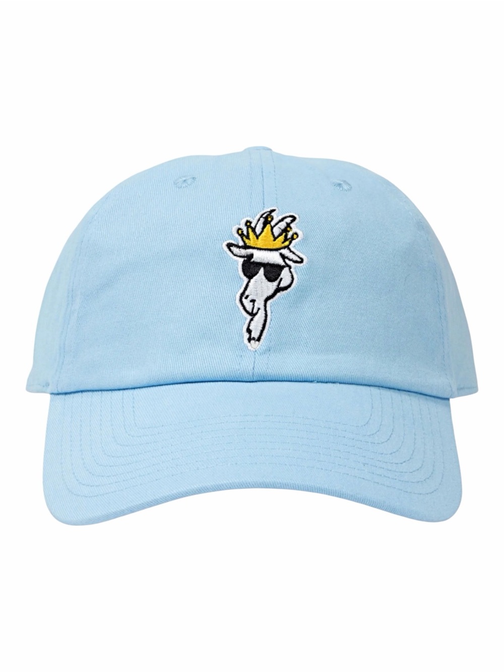 GOAT USA OG Baseball Hat OSFA Light Blue Embroidered Logo Dad Cap Streetwear